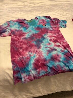 Aviator Nation Tie-Dye Short Sleeve Tee - Purple & Blue